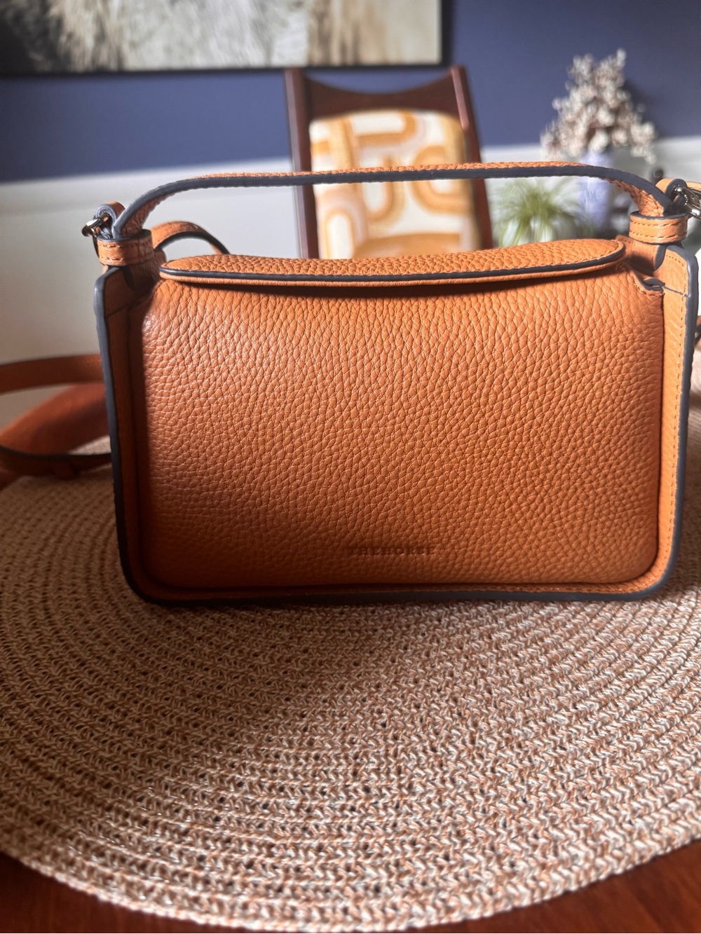 The Horse Leather Clementine Mini Crossbody Bag in Cognac Tan